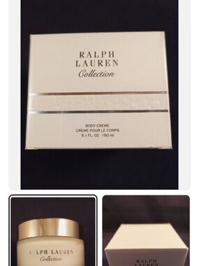 Ralph Lauren Collection Body Crème — White Jar with Silver Lid